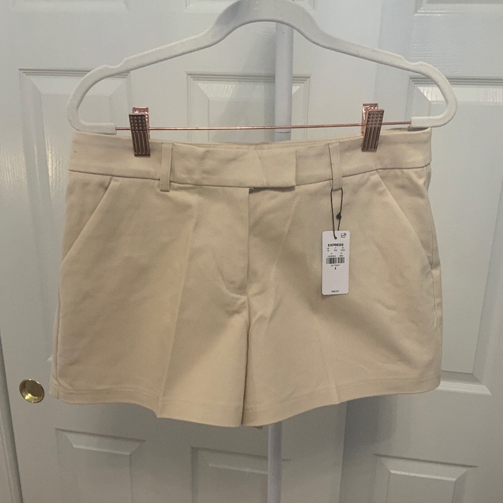 Express Editor Mid Rise Tailored Shorts